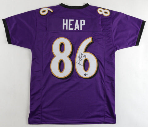 Todd Heap Signed Baltimore Ravens Jersey (Beckett QR Card) 2xPro Bowl Tight End