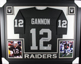 RICH GANNON (Raiders black SKYLINE) Signed Autographed Framed Jersey JSA