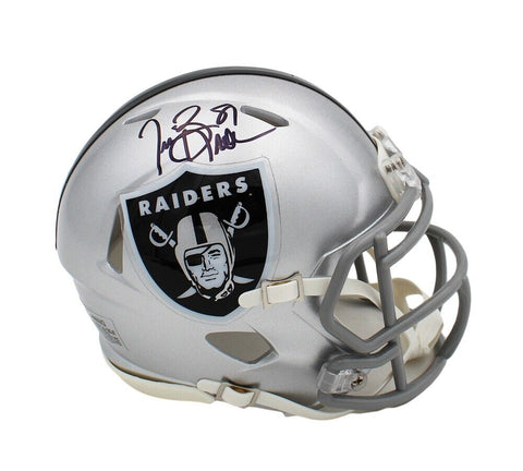 Tim Brown Signed Oakland Raiders Speed NFL Mini Helmet