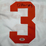 Autographed/Signed Dalton Knecht Tennessee White Basketball Jersey PSA COA