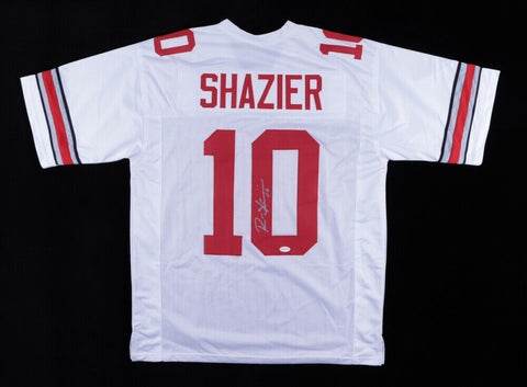 Ryan Shazier Signed Ohio State Buckeyes White Jersey (TSE Hologram) Linebacker