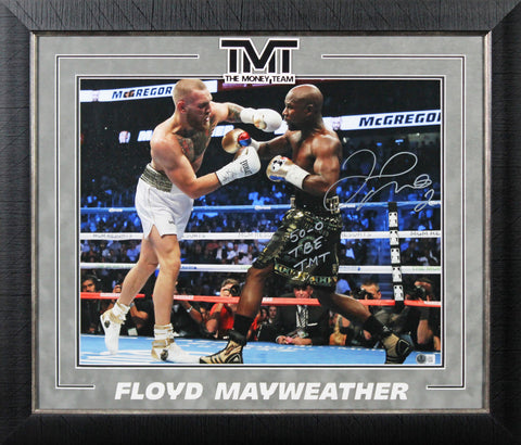 Floyd Mayweather "50-0 TBE TMT" Authentic Signed 16x20 Framed Photo BAS #BN06318