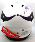 Adrian Peterson Signed Vikings Lunar Speed F/S Authentic Helmet W/2Insc-BAW Holo