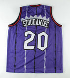 Damon Stoudamire Signed Toronto Raptors Jersey (JSA COA) 1996 Rookie of the Year