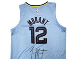 MEMPHIS GRIZZLIES JA MORANT AUTOGRAPHED LIGHT BLUE FANATICS JERSEY L JSA 207958