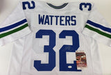 Ricky Watters Signed Seattle Seahawk Jersey (JSA COA) 5xPro Bowl Running Back