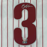 Framed Autographed/Signed Bryce Harper 33x42 Phillies Jersey Fanatics & MLB COA