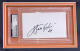 Walter Payton Framed Bears Nike Football Jersey w/ Slabbed Signed Index Card PSA