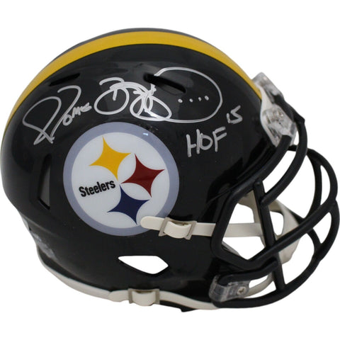 Jerome Bettis Autographed Pittsburgh Steelers Mini Helmet HOF Beckett 46805