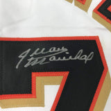 Autographed/Signed JUAN MARICHAL San Francisco White Jersey JSA COA Auto