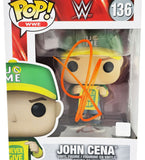 JOHN CENA AUTOGRAPHED FUNKO POP #136 VINYL FIGURINE IN ORANGE JSA STOCK #228109