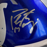 PEYTON MANNING SIGNED AUTOGRAPHED INDIANAPOLIS COLTS FLASH MINI HELMET FANATICS