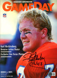 Karl Mecklenburg Signed Broncos 9/17/90 Gameday Magazine BAS 45476