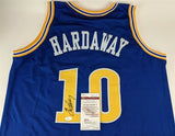 Tim Hardaway Signed Golden State Warriors Jersey (JSA COA) 5xNBA All Star Guard