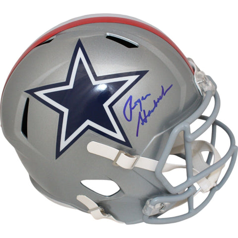 Roger Staubach Autographed Dallas Cowboys F/S 1976 Helmet Beckett 47360