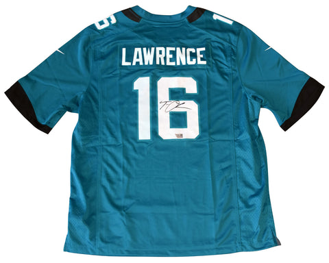 TREVOR LAWRENCE SIGNED JACKSONVILLE JAGUARS #16 TEAL NIKE JERSEY FANATICS