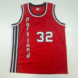 Autographed/Signed Bill Walton Portland Red Basketball Jersey JSA COA