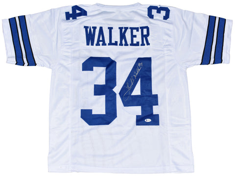 HERSCHEL WALKER AUTOGRAPHED SIGNED DALLAS COWBOYS #34 WHITE JERSEY BECKETT