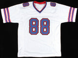 Dawson Knox Signed Bills White Jersey (JSA COA) Buffalo 2019 #3 Pick Tight End