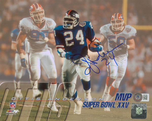 Giants Ottis O.J. Anderson Authentic Signed 8x10 Photo Autographed BAS #BL91199