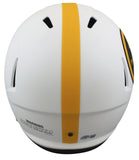 Steelers Troy Polamalu Authentic Signed Lunar Full Size Speed Rep Helmet BAS Wit