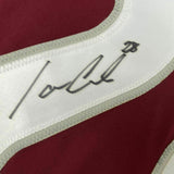 FRAMED Autographed/Signed IAN COLE 33x42 Colorado Maroon Jersey PSA/DNA COA Auto