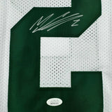 Autographed/Signed Mason Crosby Green Bay White Football Jersey JSA COA