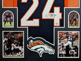 FRAMED DENVER BRONCOS CHAMP BAILEY AUTOGRAPHED SIGNED JERSEY BECKETT HOLO