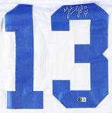 Mike Vanderjagt Signed Colts Indianapolis Pro Cut Jersey (JSA COA) Place Kicker