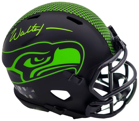 WALTER JONES AUTOGRAPHED SEAHAWKS ECLIPSE BLACK MINI HELMET MCS HOLO 203084