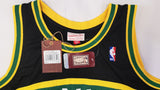 Supersonics Shawn Kemp Autographed 1994-95 M&N Black Jersey Size XXL MCS 93470