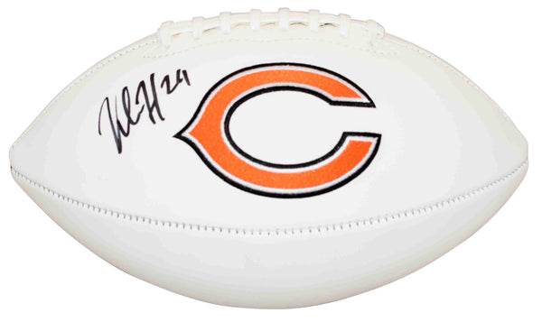 KHALIL HERBERT AUTOGRAPHED SIGNED CHICAGO BEARS WHITE LOGO FOOTBALL BECKETT