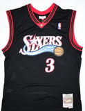 Allen Iverson Signed 76ers Black Mitchell & Ness HWC Swingman Jersey- Beckett W