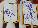 Al Harrington & Jonathan Bender Autographed 16x20 Photo Pacers PSA/DNA #S76730