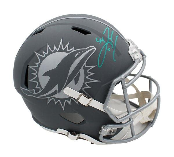 Zach Thomas Signed Miami Dolphins Speed Full Size Slate NFL Helmet