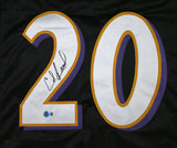 Ed Reed Autographed Black Pro Style Jersey - Beckett W Hologram *Black