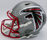 Kyle Pitts Auto Falcons Flash Full Size Helmet Dirty Bird (Smudge) Beckett 25762