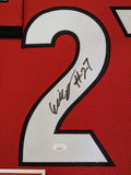 FRAMED GEORGIA BULLDOGS ERIC STOKES JR AUTOGRAPHED SIGNED JERSEY JSA COA