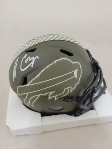 AMARI COOPER SIGNED BUFFALO BILLS STS SPEED MINI HELMET BECKETT COA