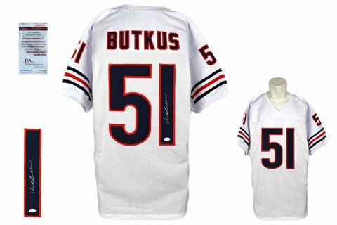 Dick Butkus Autographed SIGNED Jersey - JSA Witnessed Authentic - White