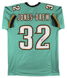 Maurice Jones-Drew Authentic Signed Teal Pro Style Jersey BAS Witnessed