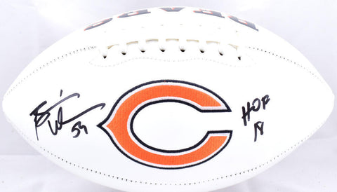 Brian Urlacher Autographed Chicago Bears Logo Football w/ HOF- Beckett W Holo