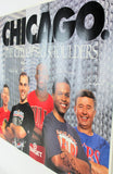 Chicago Greats (4) Sayers, Santo, Mikita & Huff Signed 26x30 Poster BAS #A88315