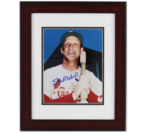 Stan Musial Autographed/Signed St Louis Cardinals Framed 8x10 MLB Photo