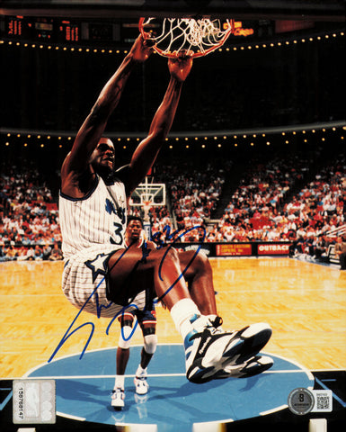 Shaquille "Shaq" O'Neal Autographed 8x10 Photo Orlando Magic Beckett QR #BM37433