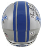 Lions Barry Sanders "HOF 04" Signed Full Size Speed Proline Helmet W/ Case BAS W