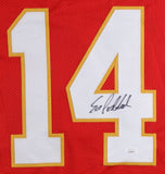 Ed Podolak Signed Kansas City Chiefs Red Jersey (JSA) Super Bowl IV Running Back