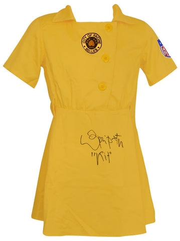 Lori Petty Signed Racine Belles Yellow Costume Baseball Jersey w/Kit - (SS COA)