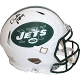 Darrelle Revis Autographed New York Jets TB Authentic Helmet Beckett 48035