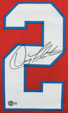 Doug Flutie Signed New England Patriots Jersey (Beckett) 1998 Pro Bowl Q.B.